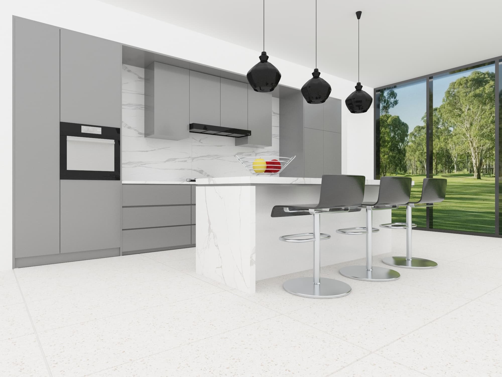 Granite Ivory installed application