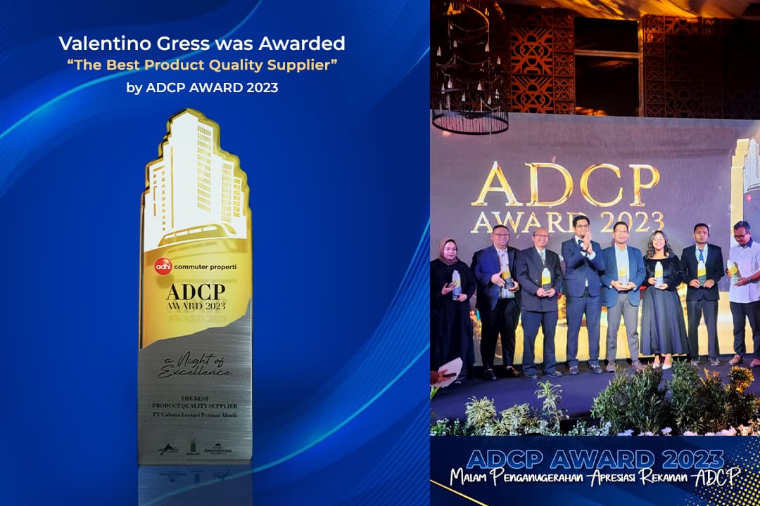 VALENTINO GRESS Wins “The Best Product Quality Supplier” at the ADCP Award 2023
